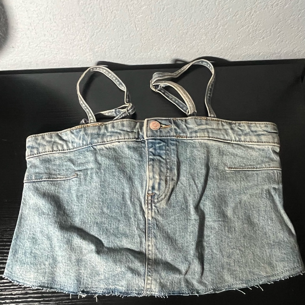 Wild Fable Blue Denim Top